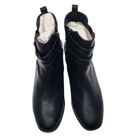 Kenneth Cole REACTION Salt Biker Chain Chelsea Boots Black US 7.5 M - Picture 7 of 14